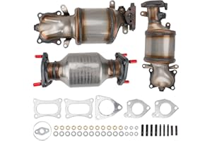 KAC Catalytic Converter Compatible with Honda, Acura Pilot/TL/Ridgeline 3.5L 2009-2014, Odyssey/TSX 3.5L 2011-2014, Accord 3.5L 2008-2012 Catalytic Converter Kit OEM 16658, 16643, 16447 -EPA Compliant
