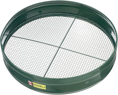 Bulldog Premier 1/4 Inch Garden Sieve Green All Metal 3 in Deep