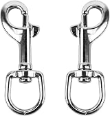 QWORK Stainless Steel Trigger Clips Swivel Clasp for Dog Leads Keyring view 6