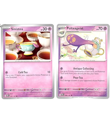 Amazon.com: Polteageist 090/202 Sword & Shield - Pokemon Evolution 2 Card  Lot