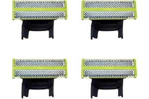 FEAYEA 4 Pack Replacement Blades Compatible with Norelco One 1 Blade, Durable Stainless Steel, Trim, Edge and Shave,Suitable spare blades QP210/80 QP2515 QP2520 QP6510 QP6530