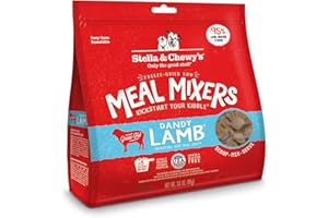 Stella & Chewy's Freeze Dried Raw Dandy Lamb Meal Mixer – Dog Food Topper for Small & Large Breeds – Grain Free, Protein Rich Recipe – 3.5 oz Bag