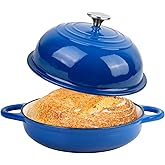 Dutch Oven for Bread Baking, 5.4 Quart Dutch Enameled Cast Iron Bread Oven, Dutch Oven for Sourdough Bread Baking, Oven Safe 