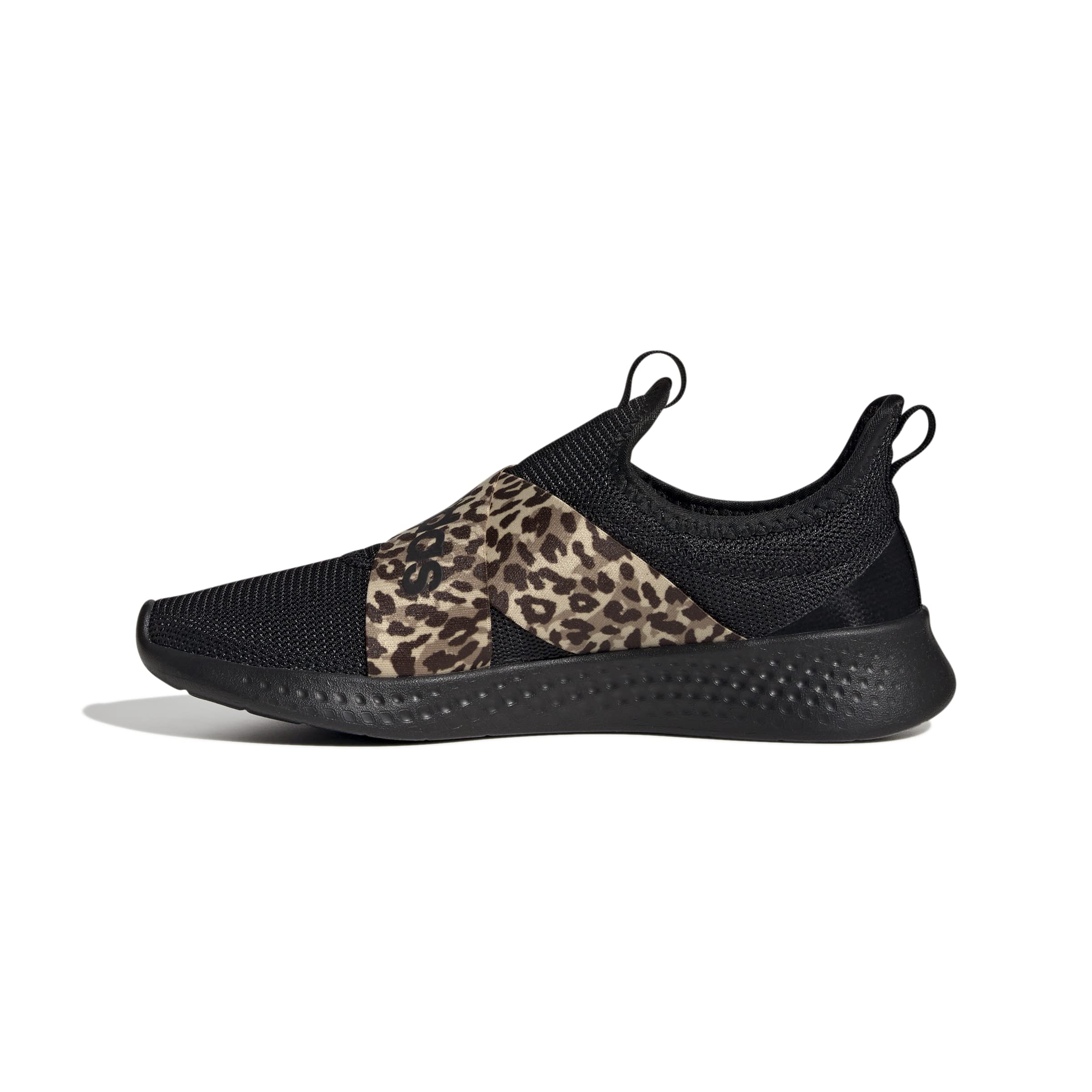adidas Women’s Puremotion Adapt Running Shoe, Core Black/Core Black/Pink, 6.5