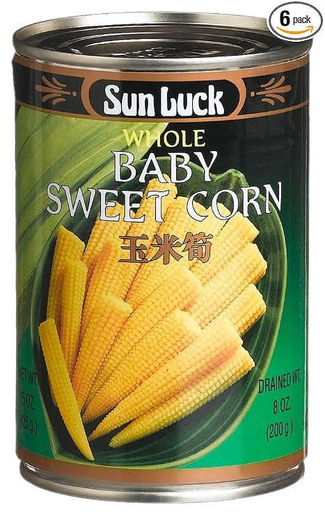 Sun luck Baby corn (whole) 15oz (076132990007)