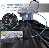 SIRUITON Patio Round Table Cover 420D Oxford Waterproof 135x80CM view 2