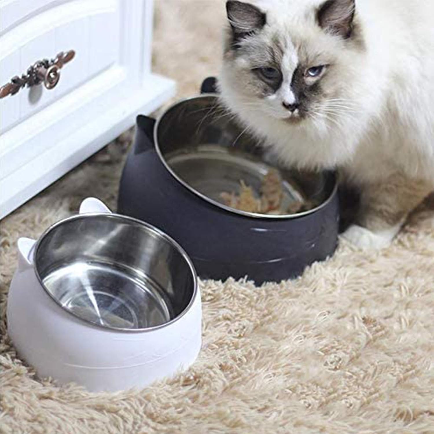 Stainless Steel Pet Cat Bowl, Cat Food Bowl, Cat Feeding Bowl, Cat Water Bowl - Image 5