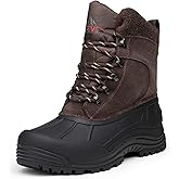 NORTIV 8 Men's Insulated Waterproof Winter Snow Boots TERREY
