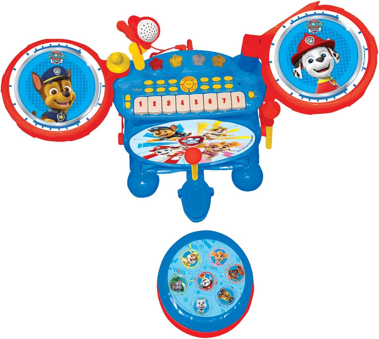 Lexibook, Paw Patrol, Electronic Set for Children Musical Toy Game, Realistic Drum Sound, 8-Keys Keyboard, MP3 Plug - Image 5