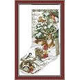 Flamingo Cross Stitch Kit For Beginners - Counted Embroidery Set With Thread & Fabric