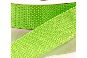 HAIRBOW CENTER LLC HBC | 1 Inch Polypropylene Webbing - Apple Green 5 Yards