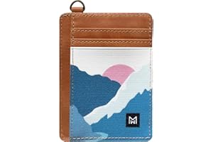 MOGEWOE Credit Card Holder Wallet for Women Slim Minimalist Wallet RFID Blocking Leather Wallets Elastic Front Pocket Wallet for Women