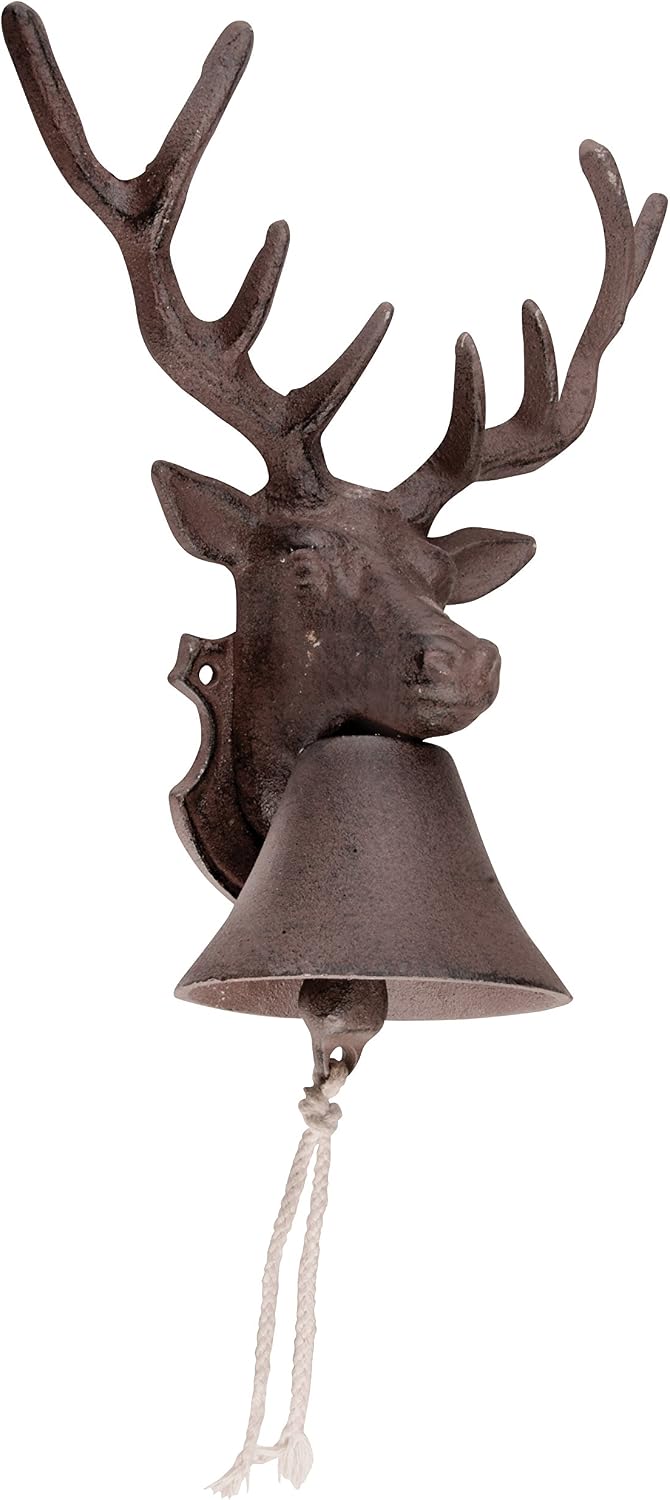 Fallen Fruits DB41 Deer Doorbell, ant. brown