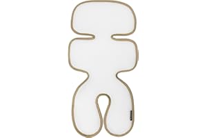 Manito Breath Original 3D Mesh Seat Pad/Cushion/Liner for Stroller and Car Seat, Beige, One Size