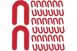 Oualhoo 1/8 Inch Plastic Horseshoe Shims U Tile Spacers, Tile Leveling System Tile Spacers, for Tile Leveling System Floor Wall Tile Installation, 100 PCS