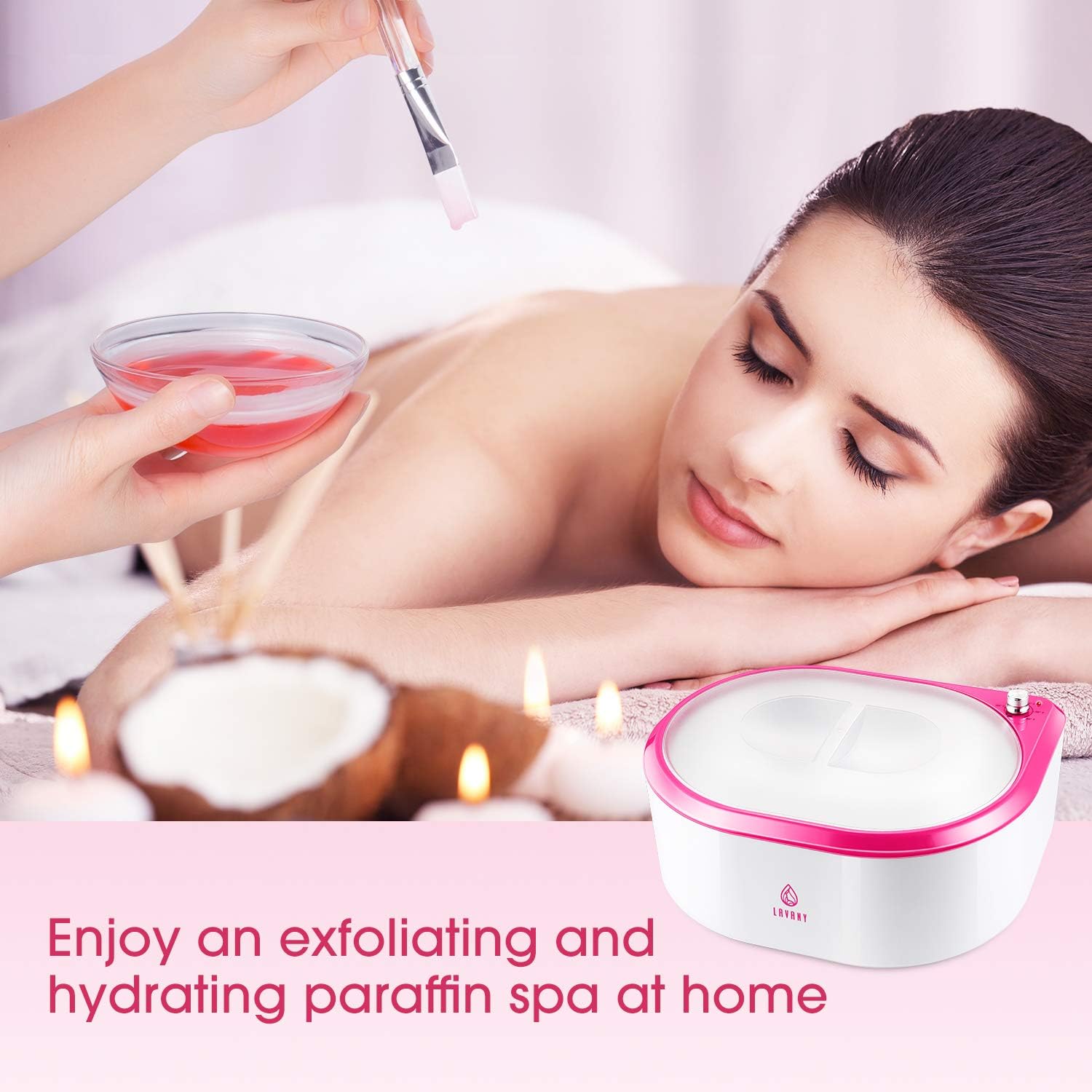 Paraffin Wax Machine for Hand and Feet, 0.5 Hour Fast Wax Meltdown Paraffin Bath Paraffin Wax Warmer Quick-Heating Paraffin Bath Spa for Smooth and Soft Skin (Red): Home & Kitchen