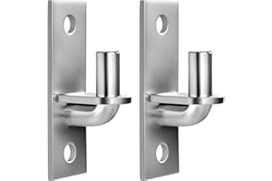 HOMYDOM Wall Mount Gate Hinge, Gate Hinges Heavy Duty for Farm Gates,2 PCS Chain Link Fence Gate Hinge, Wall Mount Gate Hinges with 5/8 Hinge Pin (Screws Not Included)