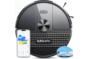 Lubluelu SL68 Robot Vacuum 4500Pa,3 in 1 Robot Vacuum and Mop Combo,LiDAR Navigation,5 Maps,24 No-Go Zones, WiFi/App/Alexa,Self-Charging,Anti-Siphon,Vacuum Robot for Pet Hair,Carpet,Hard Floor