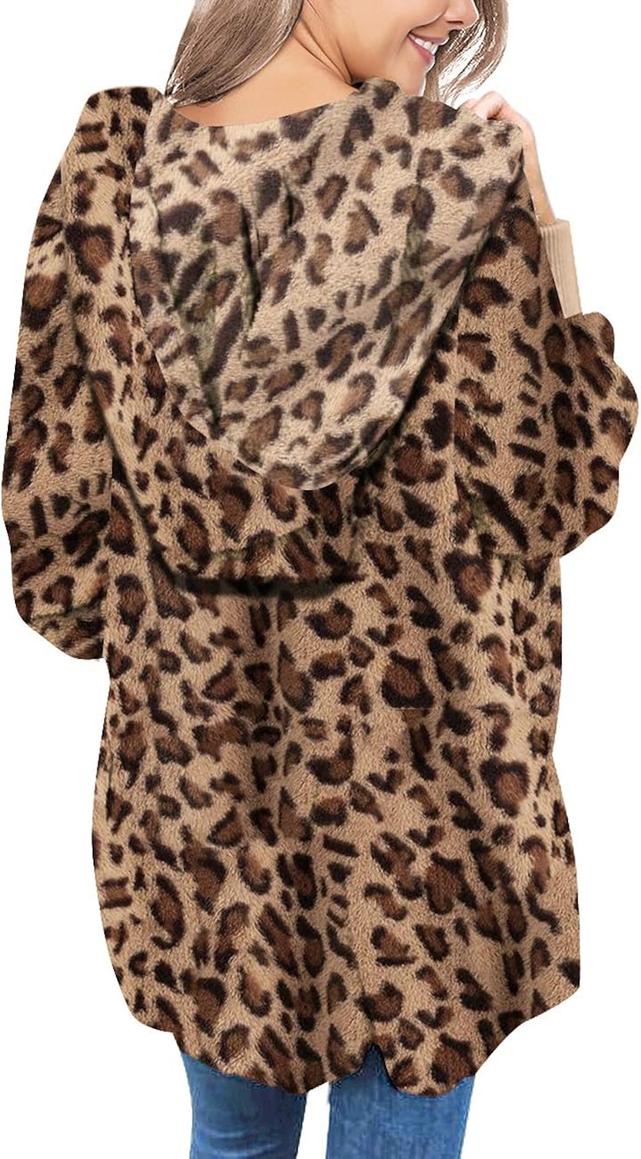 LookbookStore Women's Oversized Open Front Hooded Draped Pockets Cardigan Coat at  Women's Coats Shop