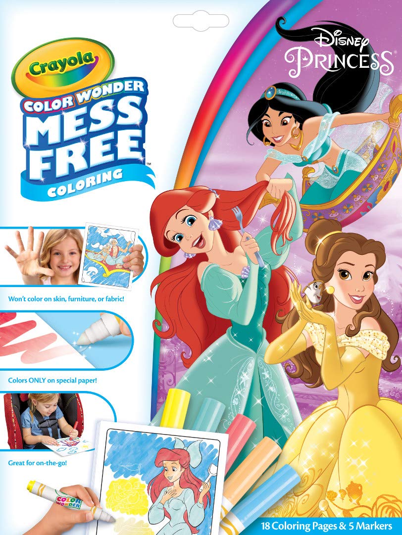 Amazon.com: Crayola Color Wonder Disney Princess Coloring ...