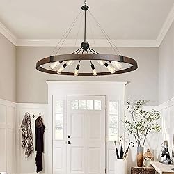 Klgxnrd 38.2'' Large Farmhouse Wagon Wheel