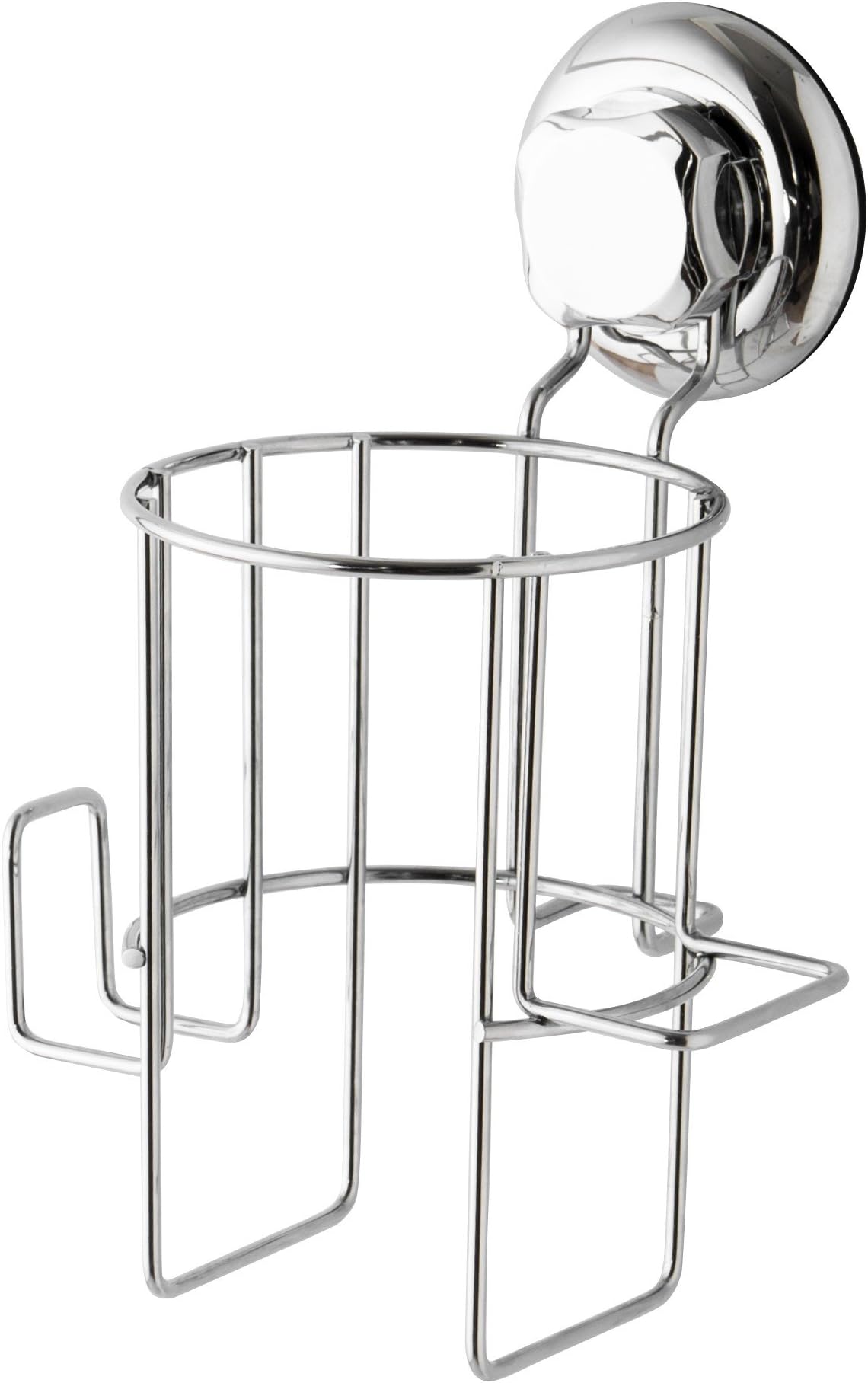 Compactor Bestlock Suction No Drilling Wall Mountable Hair Dryer Holder, Chrome