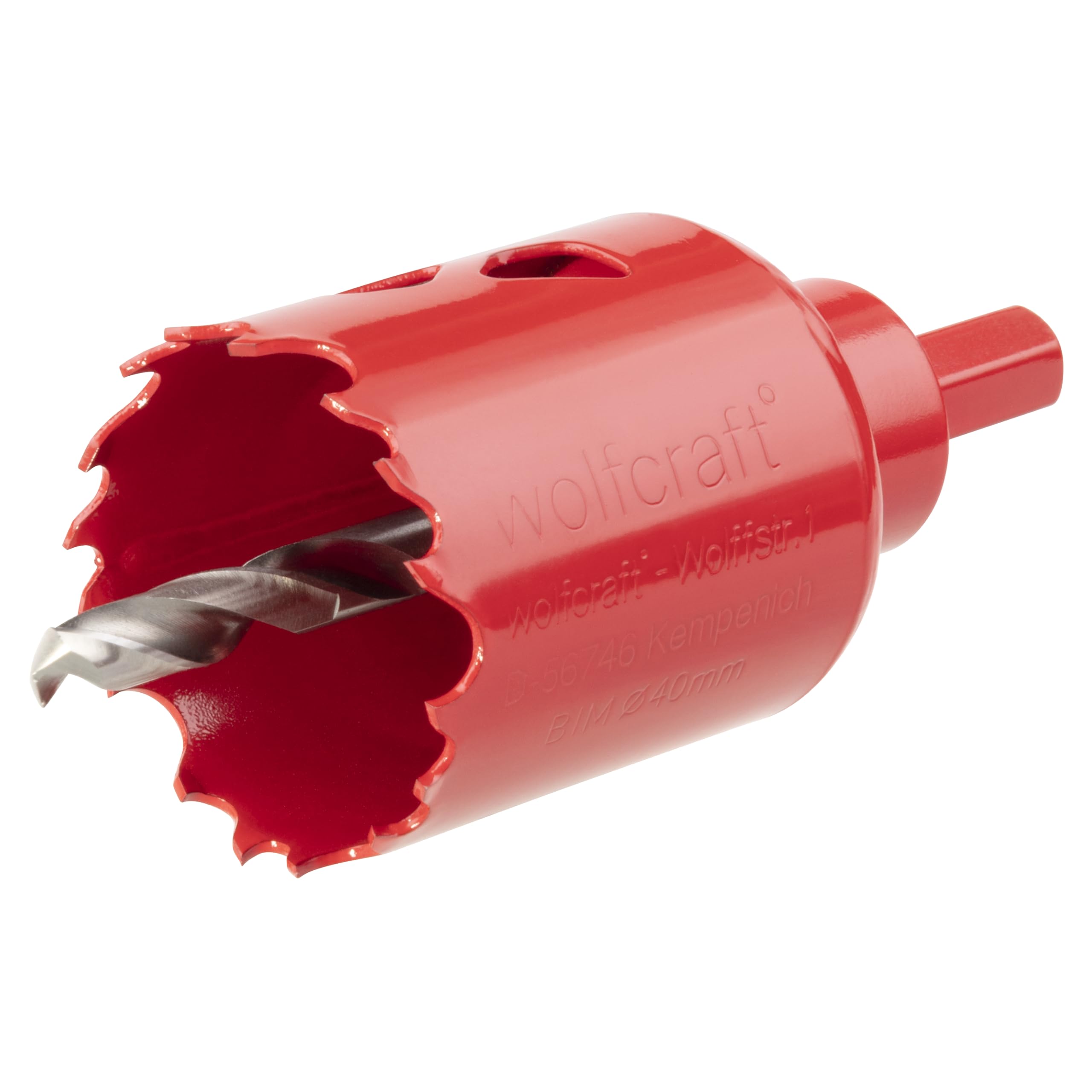 wolfcraft Bi-Metal Hole Saw, Ø 40 mm I 5469000 I For drywall materials, wood, plastics and metals, cutting depth 40 mm