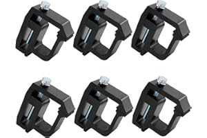 MOTAFAR 6 PCS Mounting Clamps Ladder Rack Clamps Truck Cap Topper Camper Shell Heavy Duty for Chevy Silverado Sierra 1500/2500/3500; Dodge, Ram 1500/2500/3500, F150 F250, Mitsubishi, Toyota(Black)