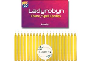 LADYROBYN Spell Candles (Set of 20, Yellow)