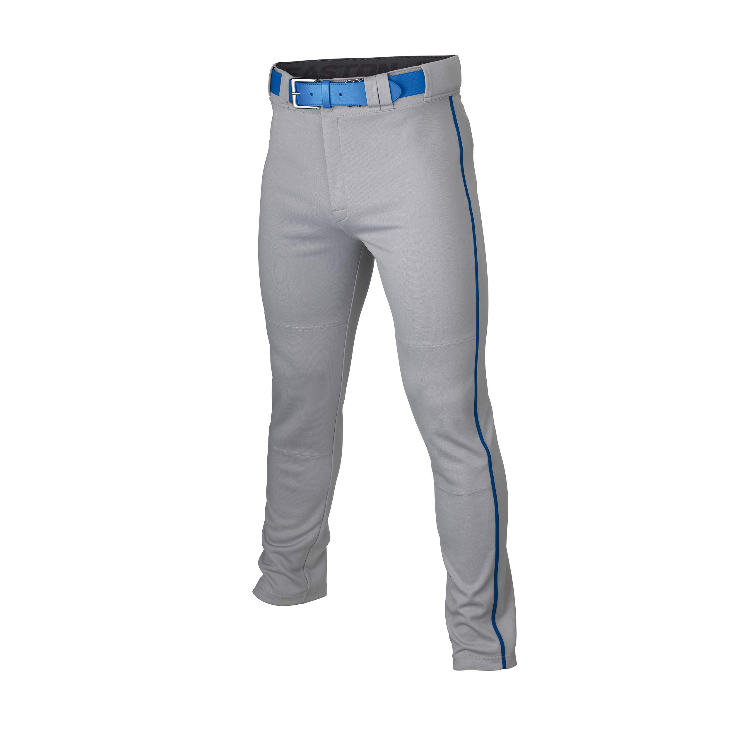 Photo 1 of Easton | RIVAL+ Piped Baseball Pant | Grey/Royal | Youth | Medium