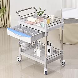 Rolling Utility Cart,Qiwey Medical Utility Cart
