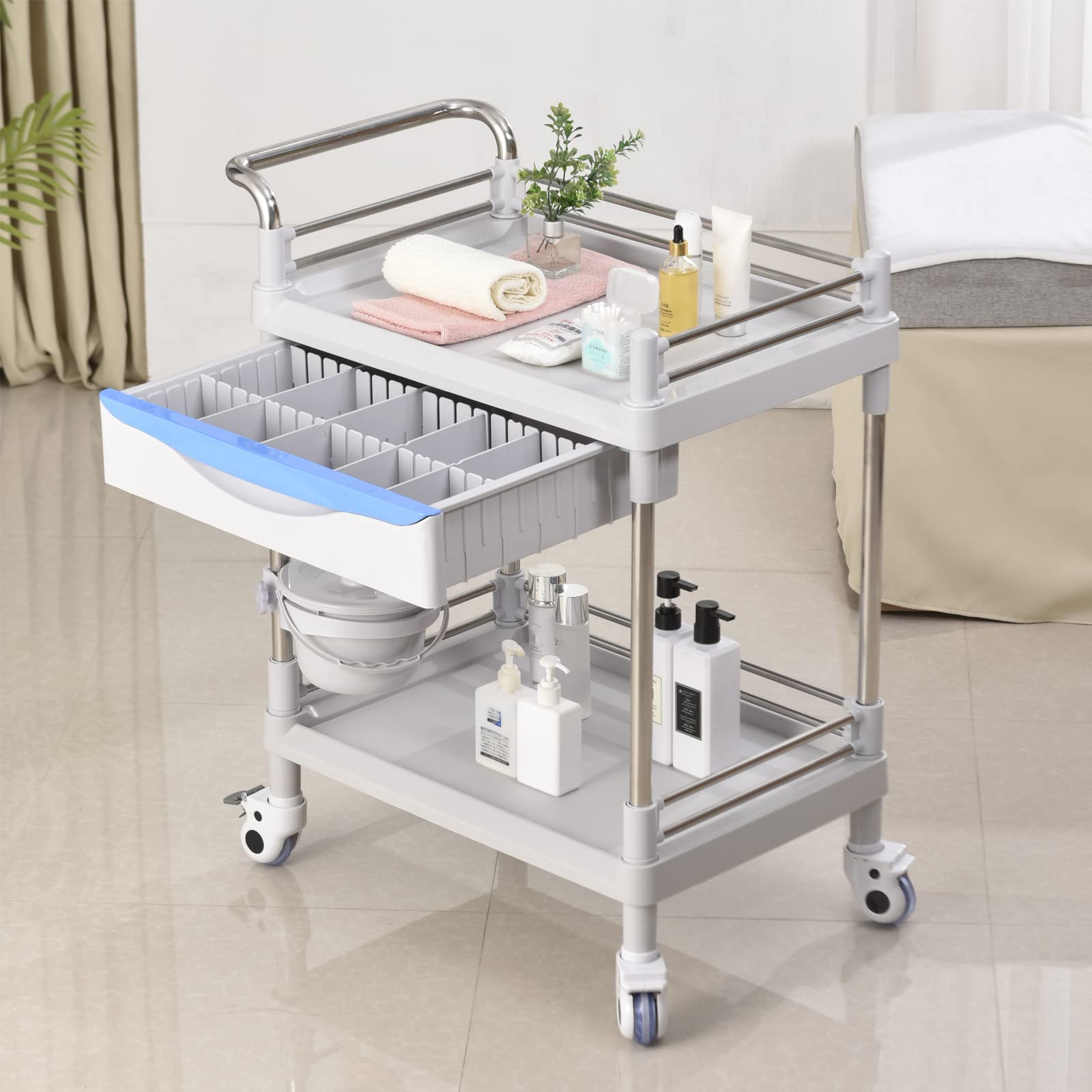 Rolling Utility Cart,Qiwey Medical Utility Cart