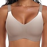 Xcutting Womens Wireless Bras for Women Full Coverage No Underwire Bralette Seamless Everyday Bras Comfort Wirefree Padded