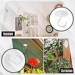 Etoolia Ceiling Hooks for Hanging Plants- 4pcs 2.56