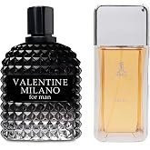 AFLUXE Men's Cologne Set 2PCS, Valentine Milano &amp; 1 Lucky EDT and one EDP | Fresh and romantic fragrance duo with one EDT EDP Perfume for Men spray. Two 3.4 Fl Oz bottles for versatile daily wear.