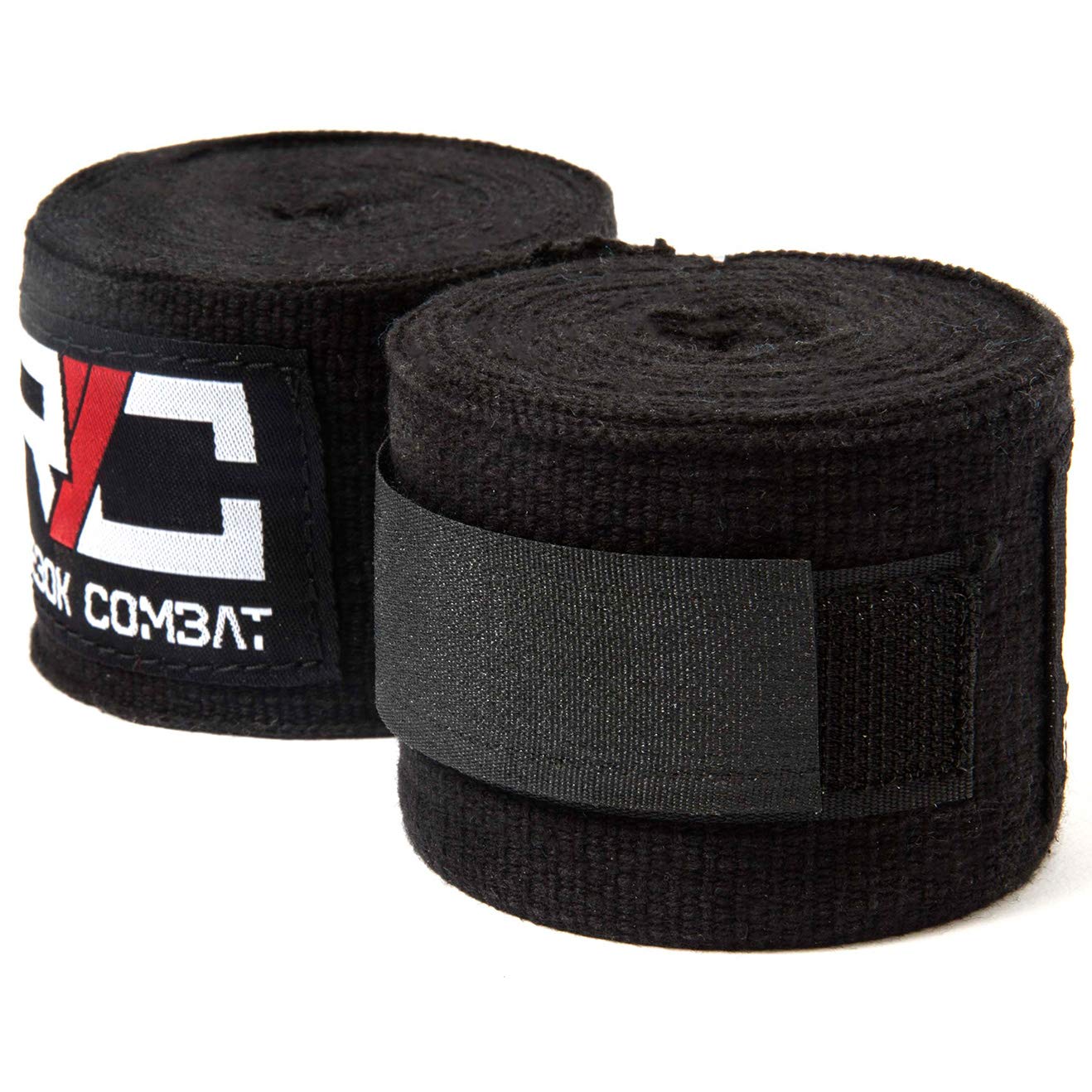 Reebok Unisex Adult Combat Boxing Hand Wraps - Black, 180-Inch
