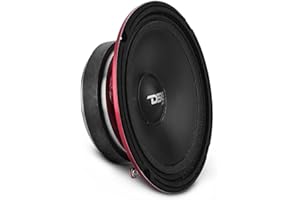DS18 PRO-SM6.2 Slim Loudspeaker - 6.5", Midrange, Red Steel Basket, 400W Max Power, 200W RMS, 2 Ohms - Premium Quality Audio Speakers - IP66 Water Resistance, Perfect for Motorcycle Applications