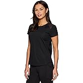 RBX Active Women's Workout Top with Mesh Panels, Breathable Quick Drying Gym Running T-Shirt, with Plus Sizes