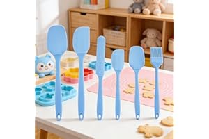 6pcs Silicone Spatulas Set, Rubber Spoon Spatula Heat Resistant Spoonula One Piece Design Seamless Spatula Non-Stick Scrapers