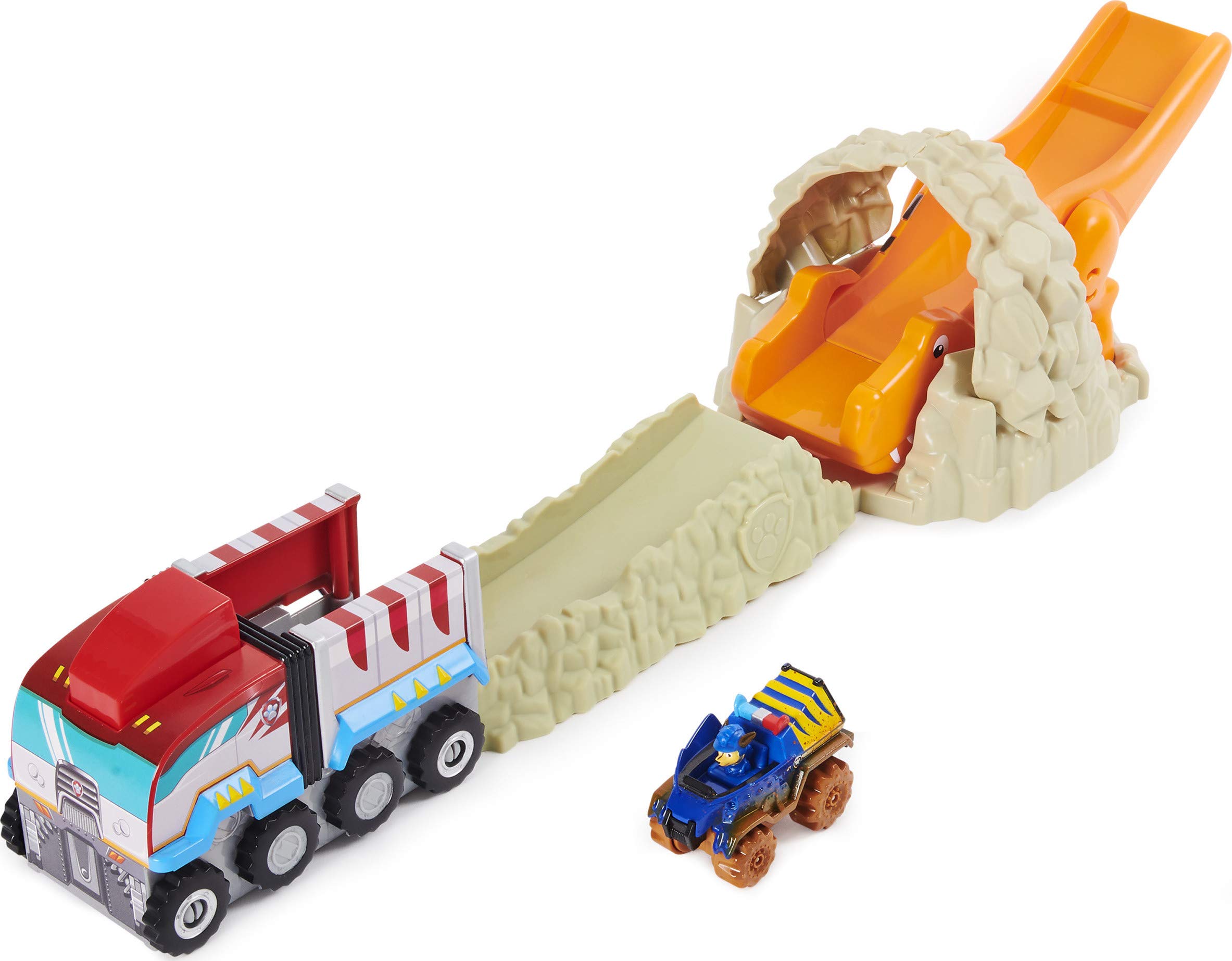 Paw Patrol True Metal Dino Rescue Chase T-Rex Rescue Set with Exclusive Vehicle