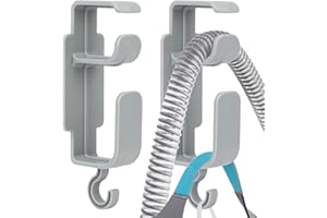 NITTIID 2 Pack CPAP Hose Holder for Bed, CPAP Hose Hanger for Tube & Mask with Anti-Unhook Feature Hose Organizer Avoids Hose Tangle and Help You Sleep Better CPAP Hook with Free Strips