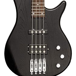 Stagg 4 String Bass Guitar, Right, Black, Full Size