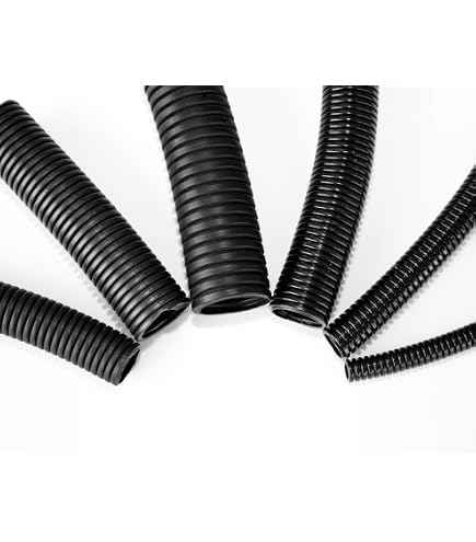 Black Plastic Flex Corrugated Conduit 32mm - Corrugated