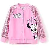 Disney Minnie Mickey Stitch Princess Frozen Elsa Jacket Lightweight Zip up Fall Clothes Classic Sweatshirt 2-14 Years