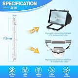 WAXP R7s 230W Dimmable Halogen Bulbs 118mm 2700K 4880lm Pack of 6 view 2
