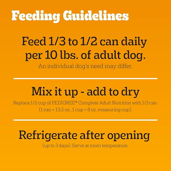 PEDIGREE CHOICE CUTS IN GRAVY ADULT CANNED SOFT WET DOG FOOD WITH BEEF, 22 OZ. CANS (12 COUNT, PACK OF 1)