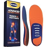Dr. Scholl's Advanced Pain Relief Plantar Fasciitis Orthotic Insoles | Heavy duty support for plantar fasciitis &amp; arch support, shock-absorbing, supports up to 340 lbs, for work shoes &amp; boots