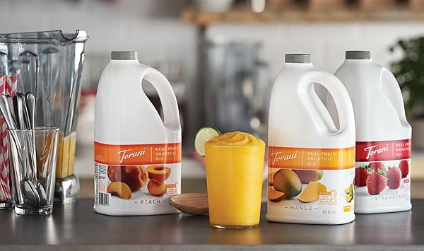 TORANI REAL FRUIT SMOOTHIE MIX, LEMONADE, 64 OUNCE