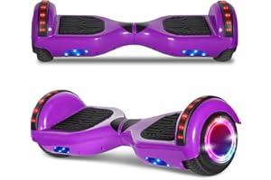 WILIBL Hoverboard for Kids Electric Self Balancing Scooter 6.5" Wheels LED Lights Hover Board Safety Certified (Purple)