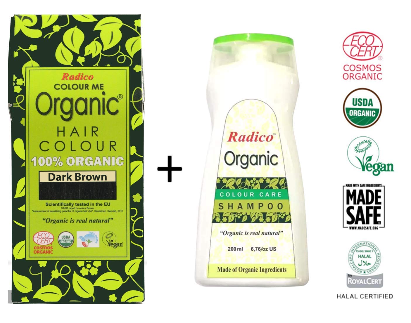 Buy Radico 100 Usda Certified Organic Hair Color Dark Brown With